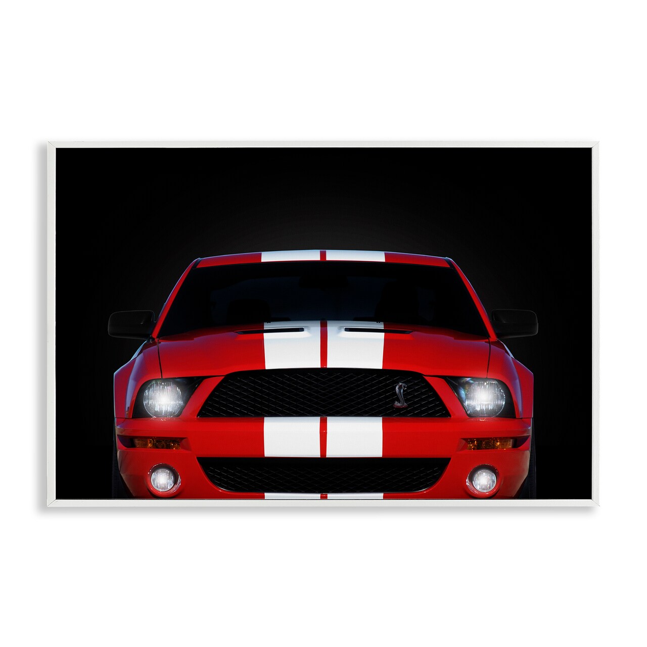 Stupell Industries Iconic Red Sports Car Framed Giclee Design by Mark Rogan